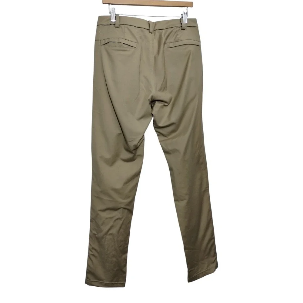 Lululemon Commission Pants Classic Qwick Chino Tan Desert Sand Preppy‎